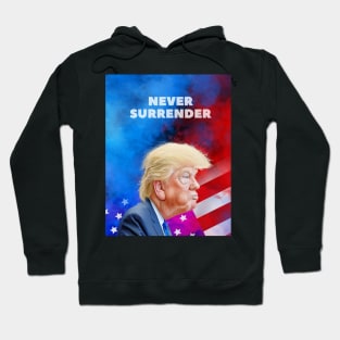 donald trump Mugshot 2024 never surrender Hoodie